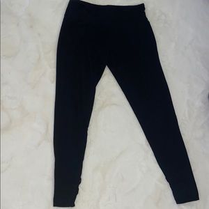 Victoria Secret black leggings with ankle straps